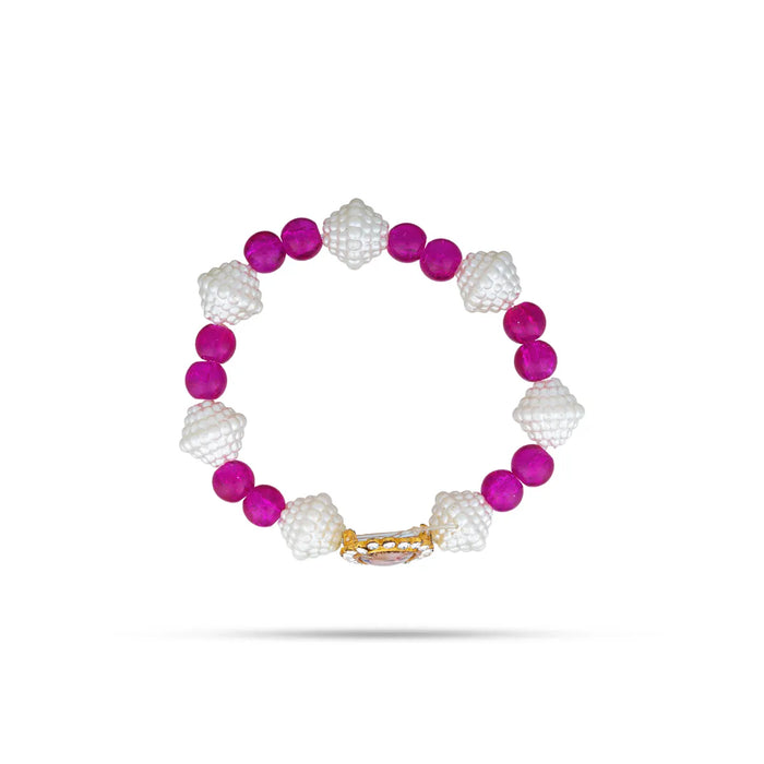 Delhi Guruji Beaded Bracelet - 2.5 Inch Dia | Spiritual Wrist Bracelet / Hand Band for Daily Wear