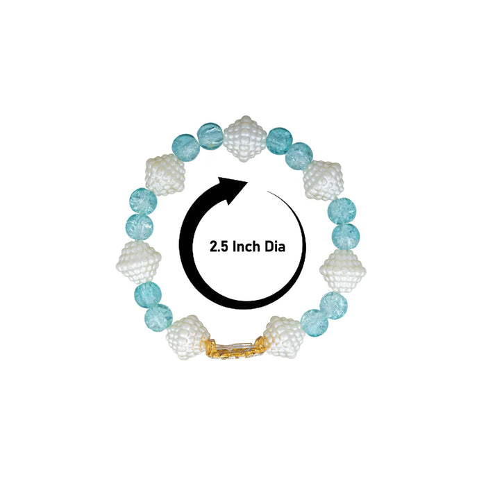 Delhi Guruji Beaded Bracelet - 2.5 Inch Dia | Spiritual Wrist Bracelet / Hand Band for Daily Wear