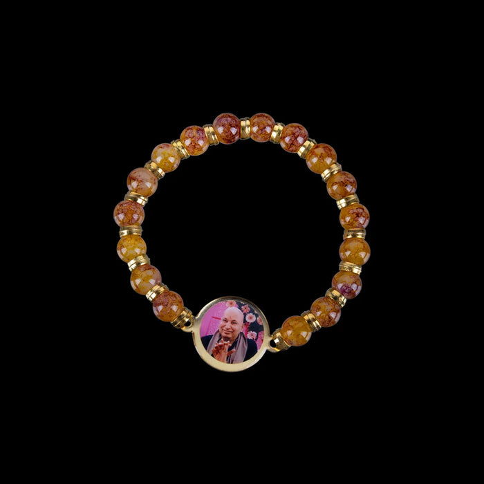 Delhi Guruji Bracelet - 2.5 Inch Dia | Multicolour Bead Bracelet / Spiritual Hand Band for Daily Wear