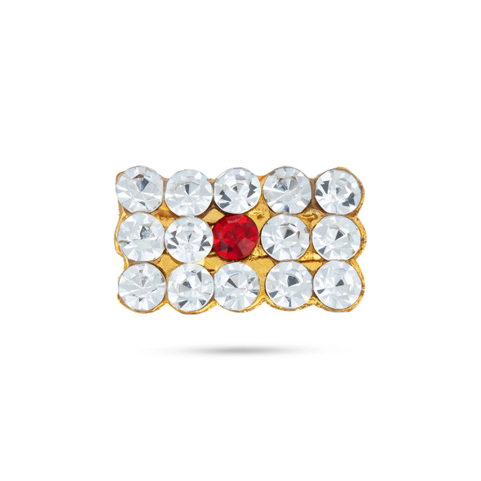 Shivan Vibuthi Pattai - 0.5 x 0.75 Inch | Vibhuti Pattai/ Stone Tripundra Tilak for Deity Decor