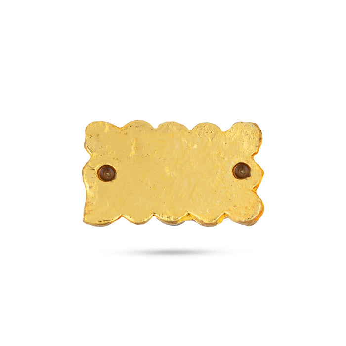 Shivan Vibuthi Pattai - 0.5 x 0.75 Inch | Vibhuti Pattai/ Stone Tripundra Tilak for Deity Decor