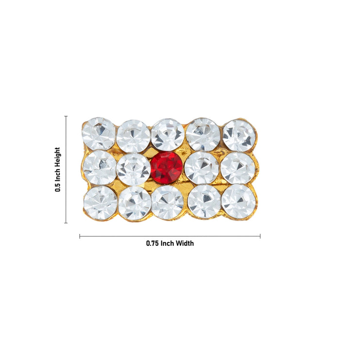 Shivan Vibuthi Pattai - 0.5 x 0.75 Inch | Vibhuti Pattai/ Stone Tripundra Tilak for Deity Decor