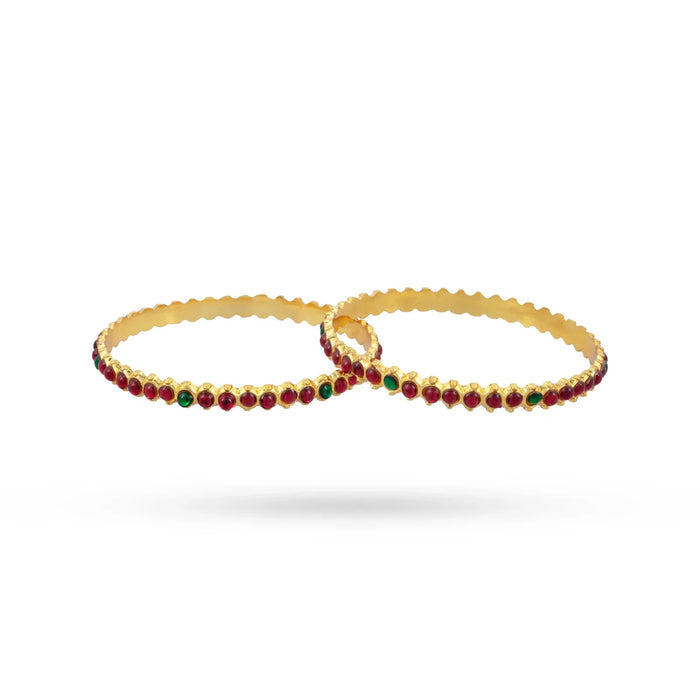 Kemp Bangles - 2.5 Inches | Dance Bangles/ Kada/ Kemp Stone Jewellery for Women