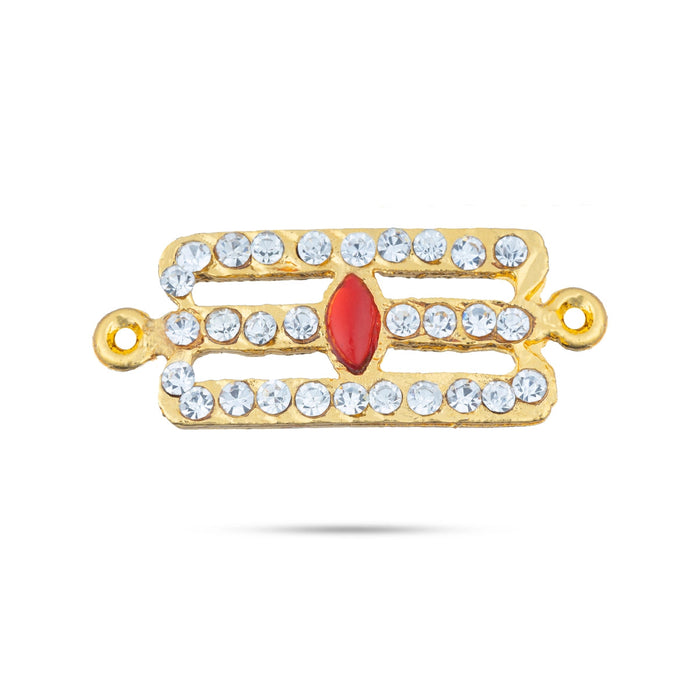 Shivan Vibuthi Pattai - 0.75 x 1.75 Inch | Vibhuti Pattai/ Stone Tripundra Tilak for Deity Decor