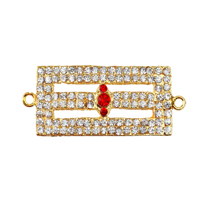 Shivan Vibuthi Pattai - 1.25 x 2.5 Inches | Vibhuti Pattai/ Stone Tripundra Tilak for Deity Decor