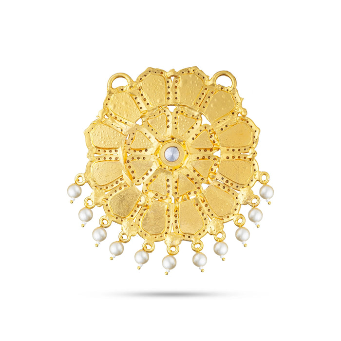 Multicolour Stone Pendant - 3.5 Inches | Dollar/ Stone Locket/ Artificial Jewelry For Chains & Deity