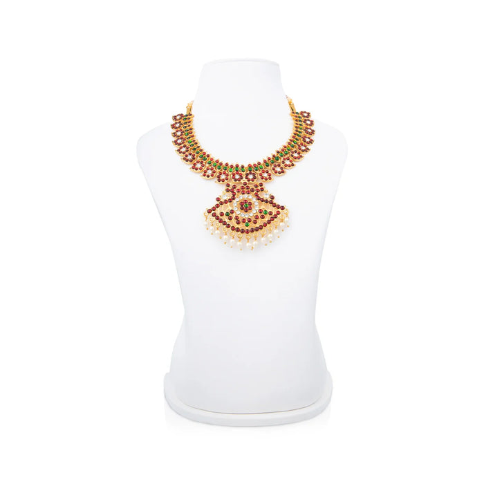 Kemp Necklace - 7 Inches | Multicolour Stone Necklace/ Kemp Stone Jewellery for Dance