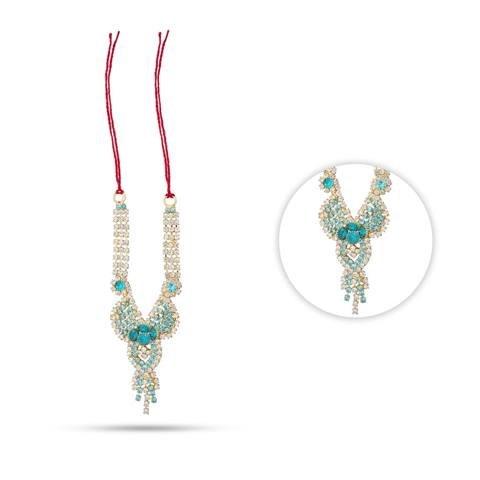 Stone Necklace - 1.5 Inches | Artificial Jewelry/ Stone Jewellery for Deity