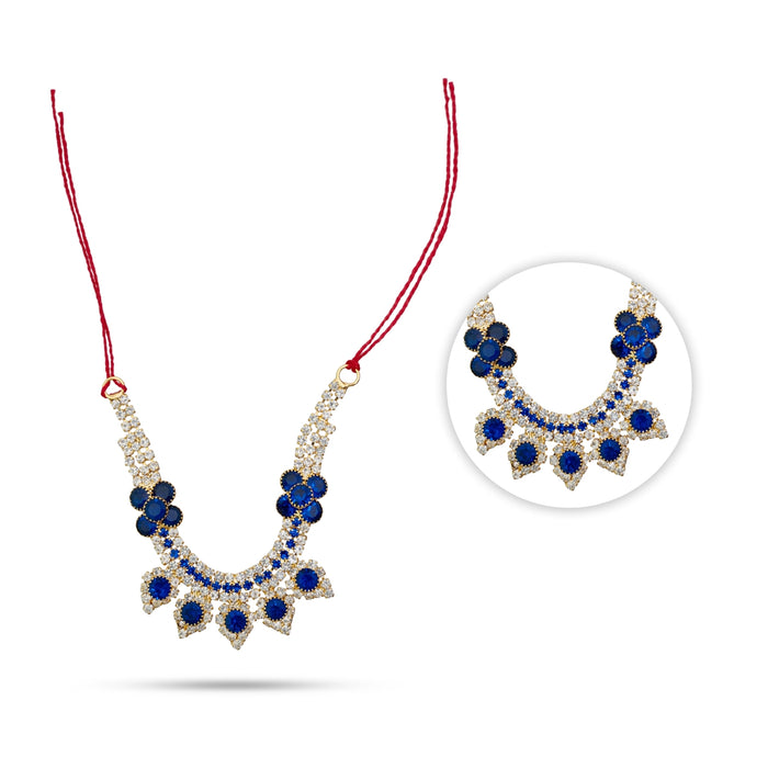 Stone Necklace - 1.5 Inches | Artificial Jewelry/ Stone Jewellery for Deity