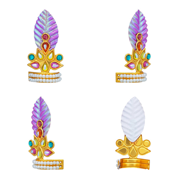 Laddu Gopal Jewellery Set | Gold Polish Artificial Jewellery/ Krishna Jewellery Set for Laddu Gopal