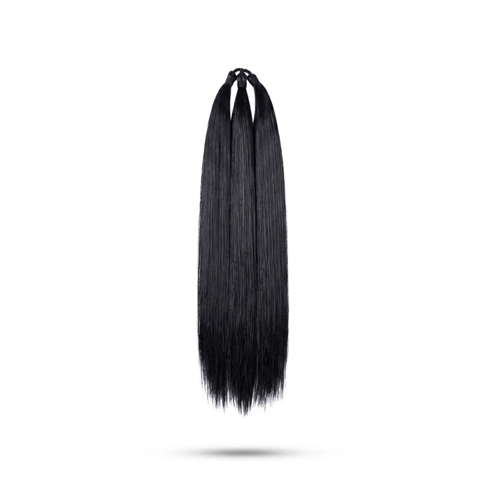 Artificial Hair - 24 Inches | Synthetic Hair Extensions/ Fake Hair For Traditional Styling & Deity Decor