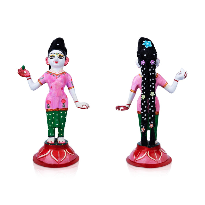 Radha Choti Artificial Hair - 9 Inches |Synthetic Hair/ Decorated Radha Hair for Deity Decoration