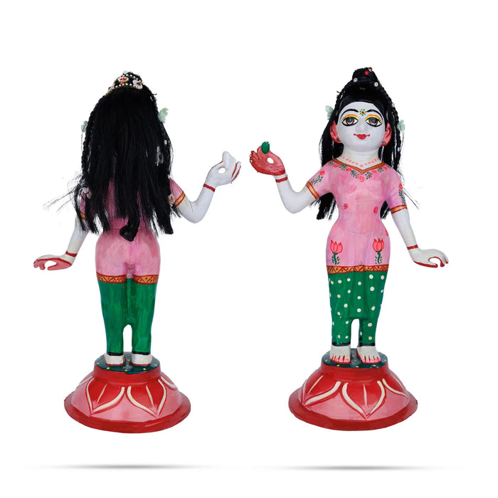 Artificial Hair - 5.5 x 2 Inches | Radha Choti/ Radha Hair/ Stone Design Synthetic Hair for Deity