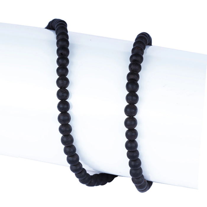 Karungali Mala - 7 Inches | 8.5 to 9mm/ Ebony Mala/ Ebony Wood Mala/ Karungali Kattai Malai for Men & Women