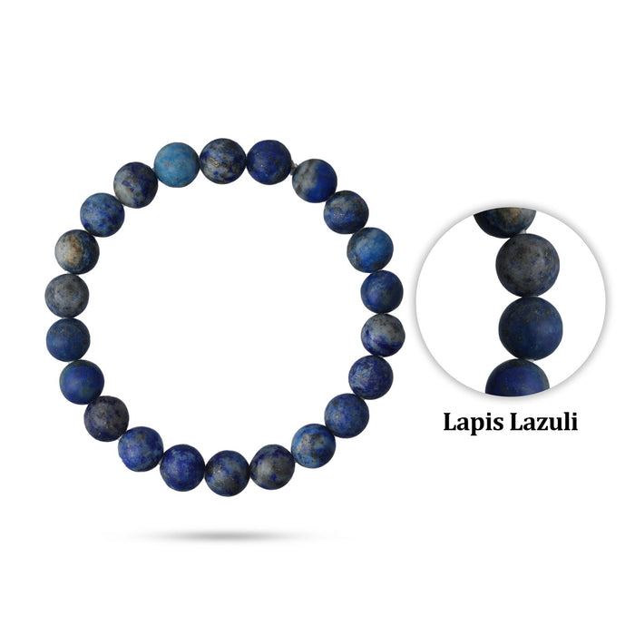 Lapis Lazuli Bracelet - 2.5 Inches | Lapis Stone Bracelet/ Crystal Bracelet For Inner Peace & Energy Balancing