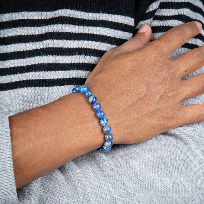 Lapis Lazuli Bracelet - 2.5 Inches | Lapis Stone Bracelet/ Crystal Bracelet For Inner Peace & Energy Balancing