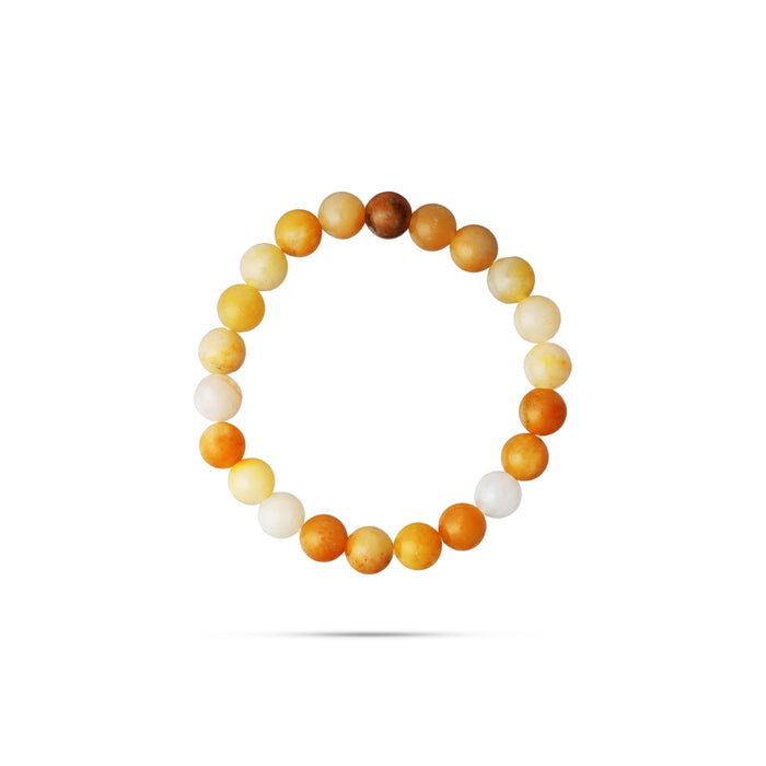 Yellow Aventurine Bracelet - 2.5 inches | Semi precious Wrist Band / Beaded Hand Band/
