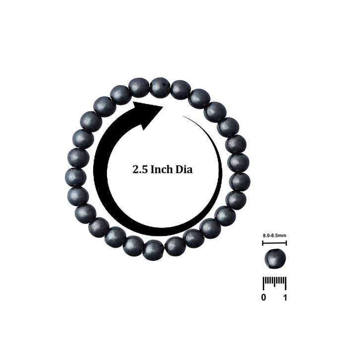 Hematite Bracelet - 2.5 Inches | Gemstone Bracelet/ Crystal Jewellery For Stability And Energy Cleansing