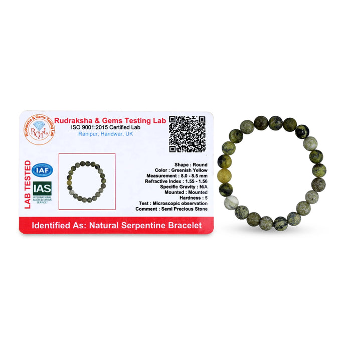 Serpentine Bracelet - 2.5 Inches | Semi Precious Bracelet/ Hand Band/ Gem Stone Wrist Band