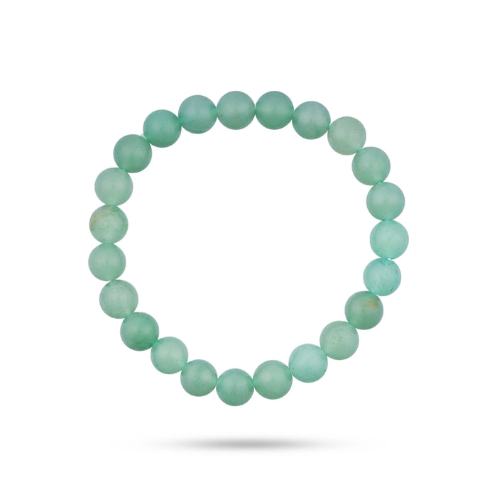 Green Aventurine Bracelet - 2.5 inches| Semi precious Wrist Band/ Middle Tumbled Beaded Hand Band