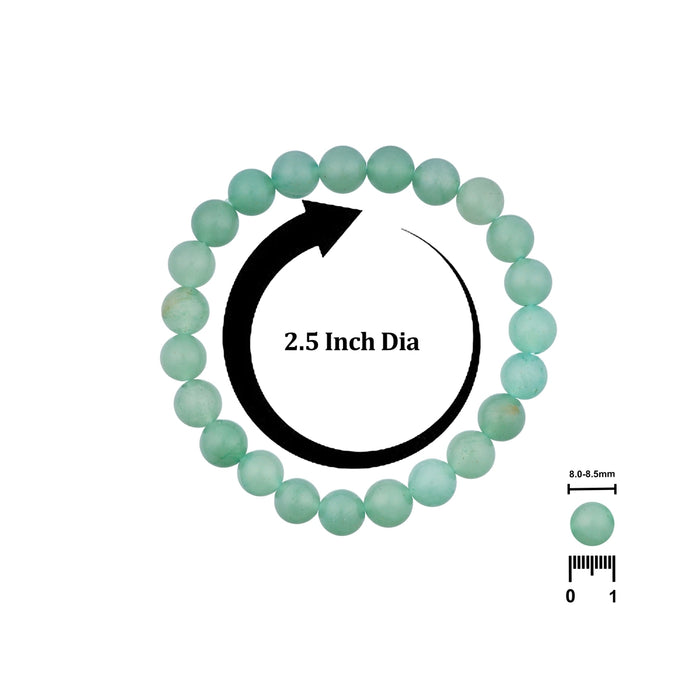 Green Aventurine Bracelet - 2.5 inches| Semi precious Wrist Band/ Middle Tumbled Beaded Hand Band