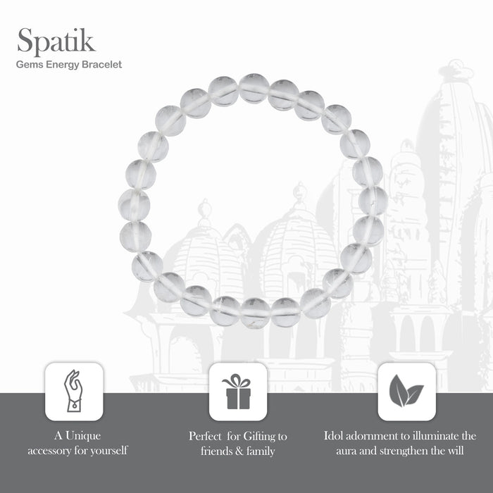 Spatik Bracelet - 2.5 Inches | Gem Stone Bracelet/ Crystal Bracelet For Energy Purification & Spiritual Growth