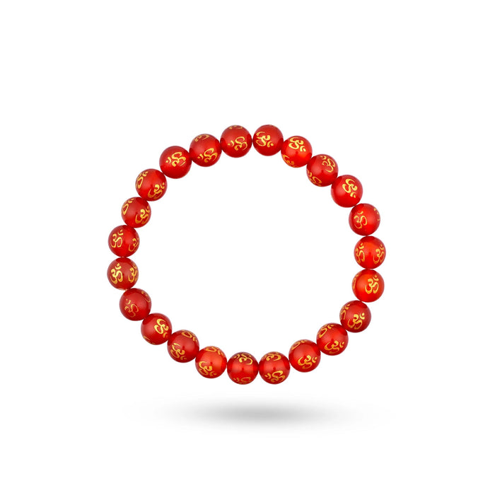 Red Onyx Bracelet - 2.5 Inches | Crystal Jewellery/ Red Onyx Gemstone Bracelet For Emotional Balance
