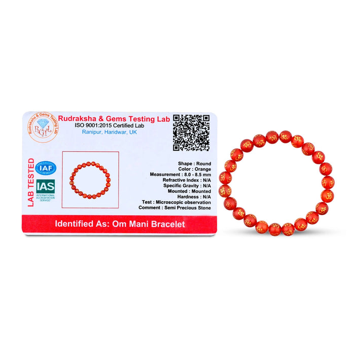 Red Onyx Bracelet - 2.5 Inches | Crystal Jewellery/ Red Onyx Gemstone Bracelet For Emotional Balance