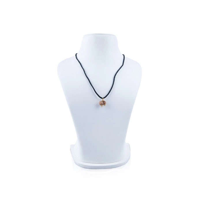 Gowri Shankar Rudraksha Pendant - 7 x 5 Inches | Java Rudraksh Locket/ Gold Cup Rudraksha Pendant for Men & Women