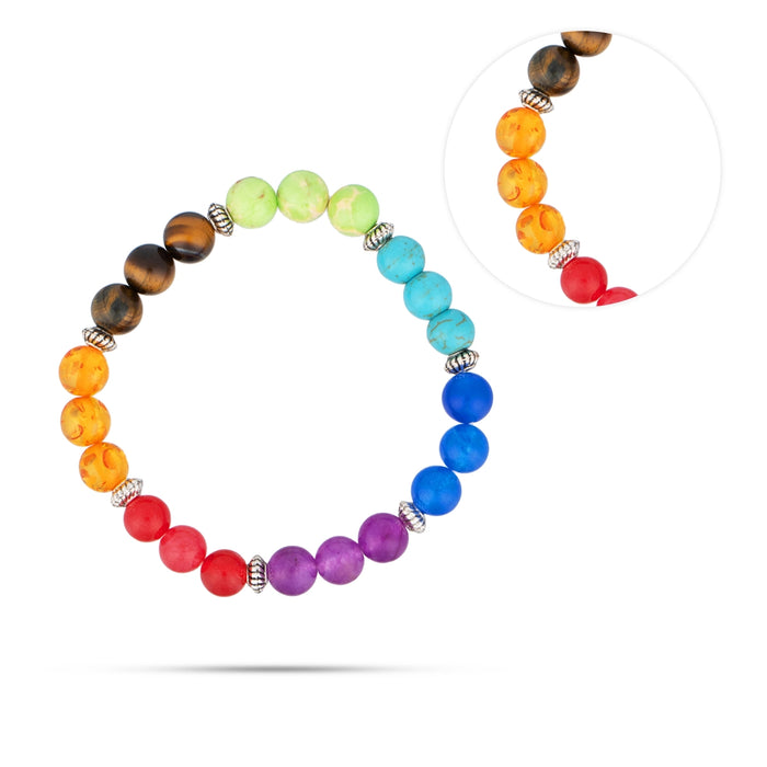 7 Chakra Bracelet Set - 2.5 Inches | Chakra Bead Bracelet/ Chakra Gemstone Bracelet