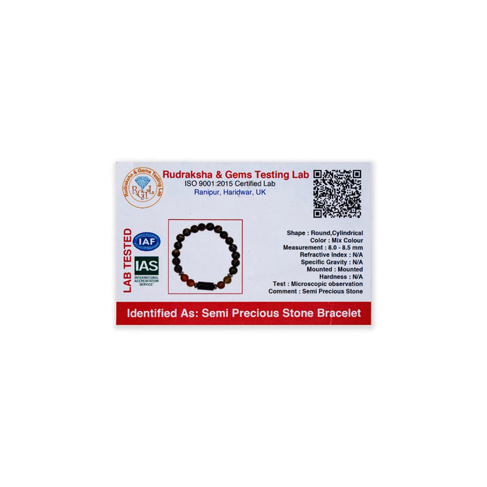 Semi Precious Stone Bracelet - 2.5 Inches | Semi Precious Stone Hand Band/ Crystal Bracelet For Leo Rashi