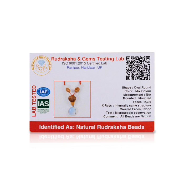 Semi Precious Rasi Kavach - Taurus | Vrishabha Rashi Kavach / Zodiac Protection Pendant for Positive Energy