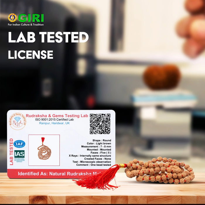 Rudraksha Malai | 7 to 8 mm Ruthratcham Malai/ Rudraksh Malai for Medi ...
