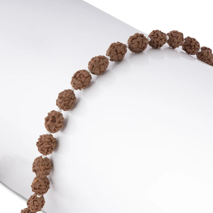 4 Mukhi Rudraksha Mala | Java Rudraksha Mala Beads/ Ruthratcham Malai for Men & Women