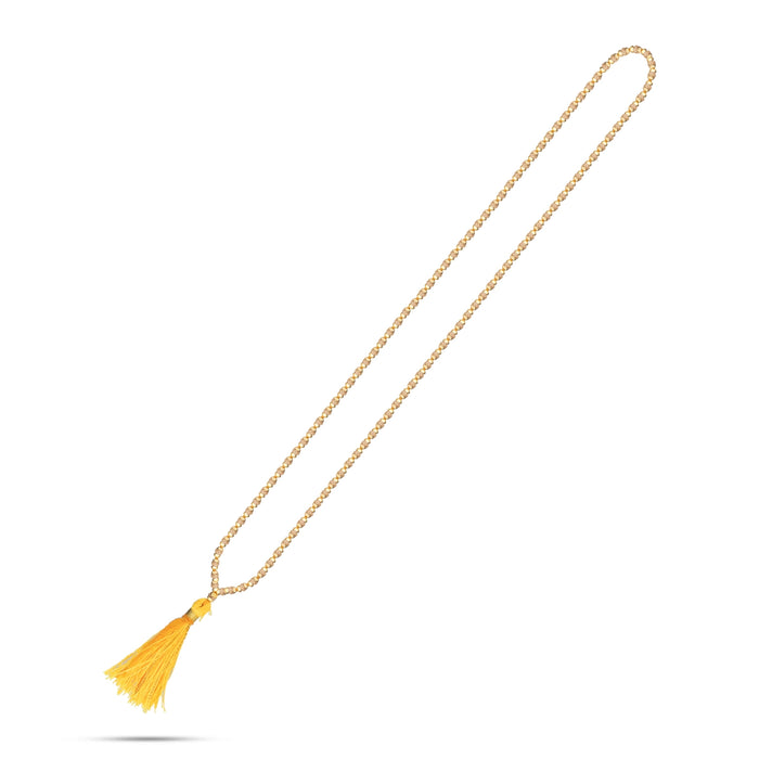 Rudrayani Mala With Gold Polish Cup | Rudrani Beads Mala/ Rudrani Mala With Thread Knot for Men & Women