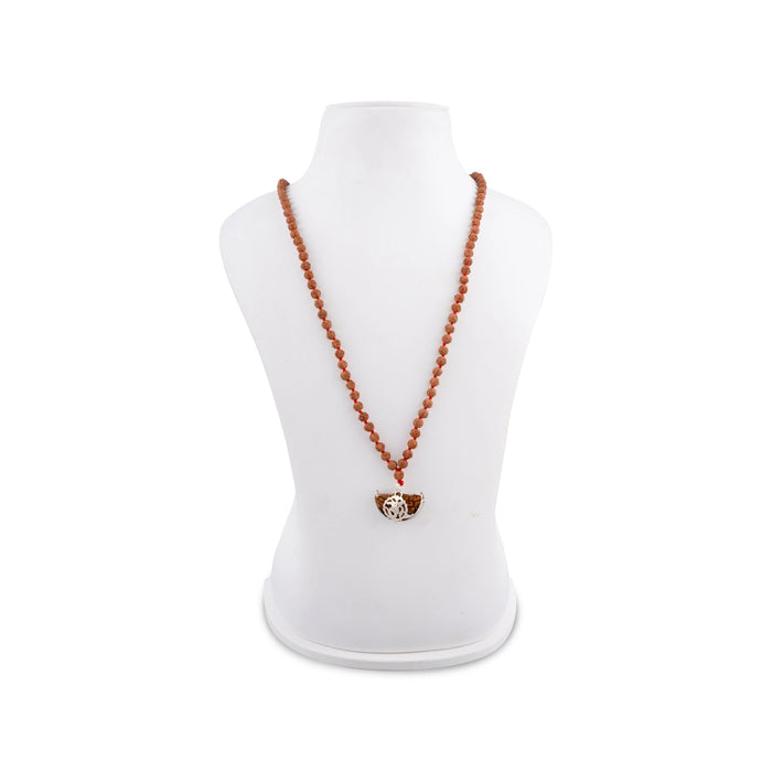 Rudraksha Mala - 17 Inches | 108 Beads/ 6mm/ Ruthratcham Malai/ Japa Mala/ Rudraksha Beads Mala for Meditation