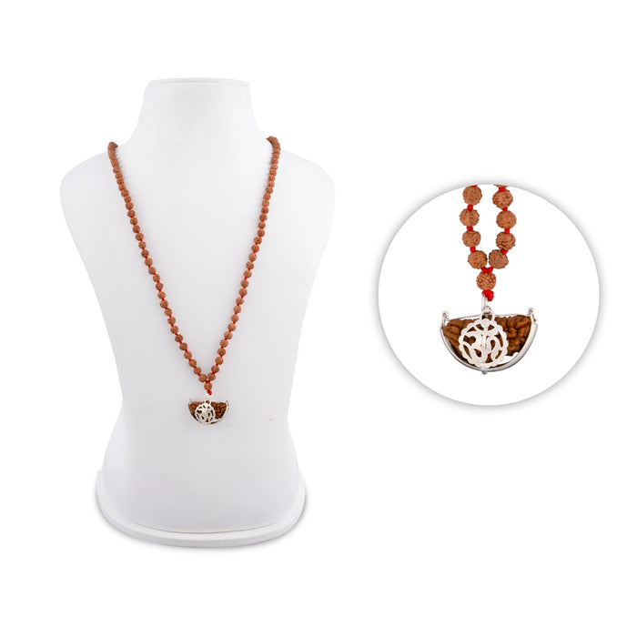 Rudraksha Mala - 17 Inches | 108 Beads/ 6mm/ Ruthratcham Malai/ Japa Mala/ Rudraksha Beads Mala for Meditation
