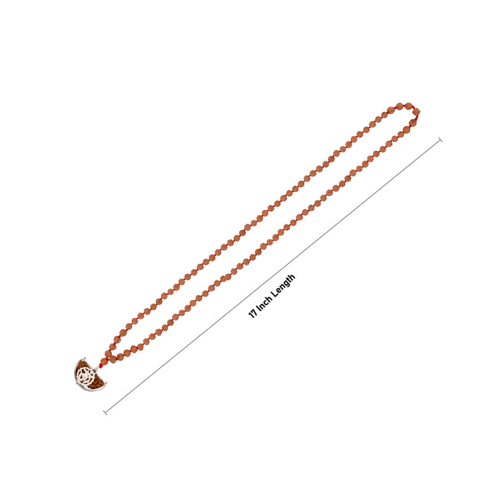 Rudraksha Mala - 17 Inches | 108 Beads/ 6mm/ Ruthratcham Malai/ Japa Mala/ Rudraksha Beads Mala for Meditation