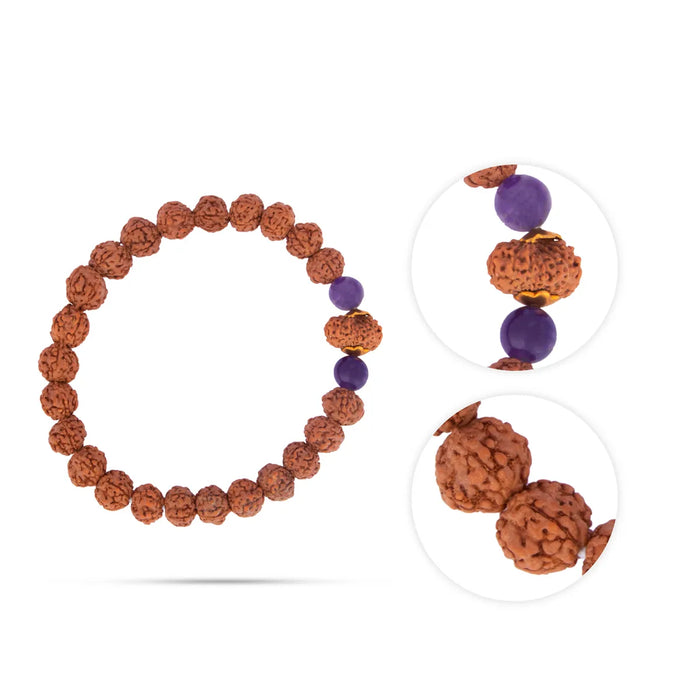 14 Face Rudraksha Bracelet | 14 Mukhi Ruthratcham Bracelet/ Rudraksh Hand Band For Spiritual Wear