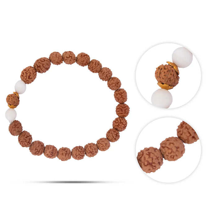 13 Face Rudraksha Bracelet | 13 Mukhi Ruthratcham Bracelet/ Rudraksh Hand Band For Spiritual Wear