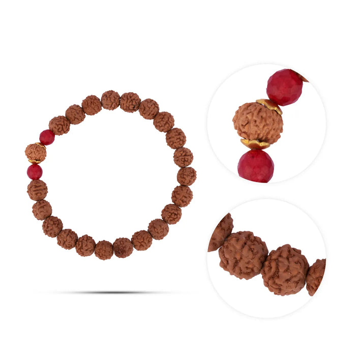 12 Face Rudraksha Bracelet | 12 Mukhi Ruthratcham Bracelet/ Rudraksh Hand Band For Positive Energy Protection