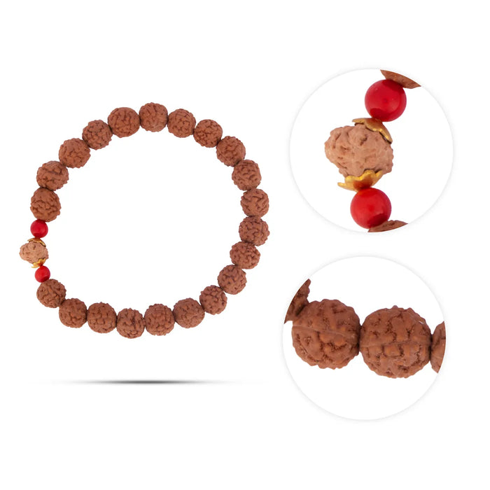 11 Face Rudraksha Bracelet | 11 Mukhi Ruthratcham Bracelet/ Rudraksh Hand Band For Spiritual Wear
