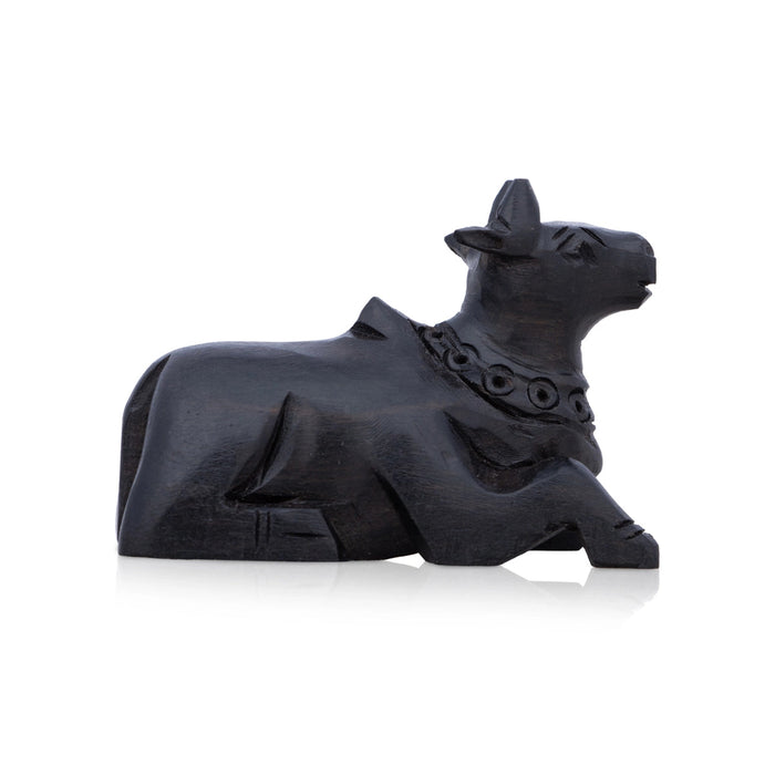 Nandi Statue - 2 X 2.25 Inches | Nandhi Statue/ Karungali Nandi Idol For Pooja And Gifting