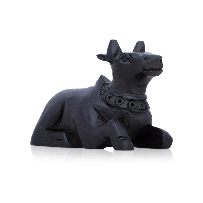 Nandi Statue - 2 X 2.25 Inches | Nandhi Statue/ Karungali Nandi Idol For Pooja And Gifting