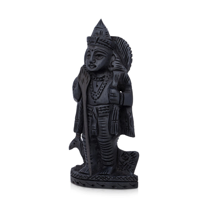 Murugan Statue - 4 X 2.5 Inches | Kartikeya Statue/ Karungali Statue For Pooja & Home Decor