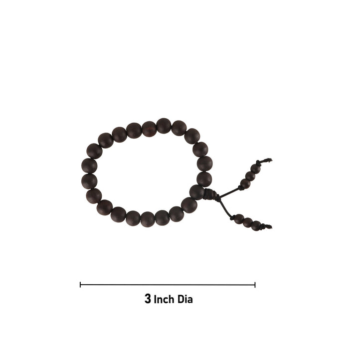 Karungali Bracelet - 3 Inches | 10 mm/ Ebony Bracelet/ Ebony Wood Bracelet for Men & Women