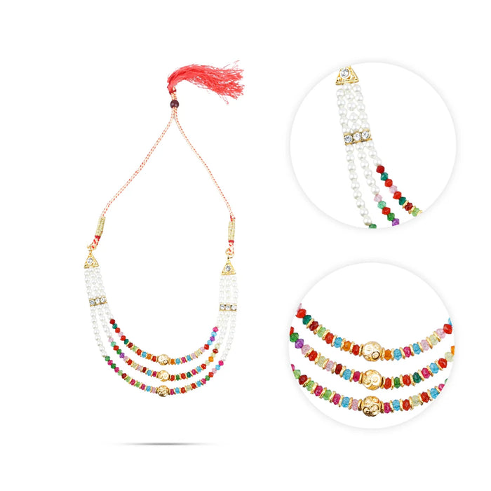 Necklace with Earring Set - 4 Inches | Beads Design Jewellery for Women