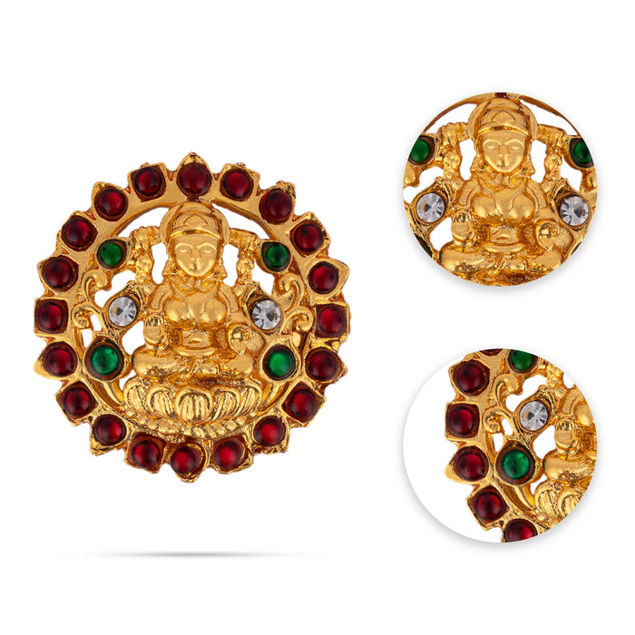 Stone Jada Billa | Artificial Jewellery/ Kemp Jada Pin/ Lakshmi Design Hair Accessory For Dance Wear