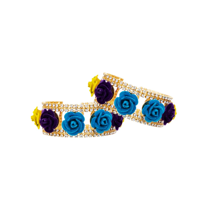 Stone Bangle Pair - 1.5 Inches | Stone Jewellery/ Stone Kada for Deity