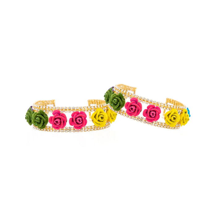 Stone Bangle Pair - 2 Inches | Stone Jewellery/ Stone Kada for Deity